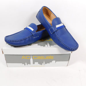 AC Casuals Men's Blue Moccasins 9.5 CL2697 0120